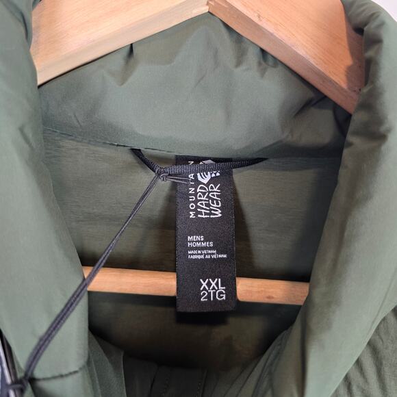 Mountain Hardwear Stretchdown Jacket Mens Size XXL Green Full Zip 700 Fill - Picture 3 of 5